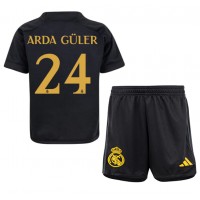 Real Madrid Arda Guler #24 Kolmas Peliasu Lasten 2023-24 Lyhythihainen (+ Lyhyet housut)